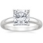 Platinum Comfort Fit 3mm Ring, smalltop view