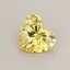 0.55 Ct. Fancy Vivid  Yellow Heart Lab Grown Diamond