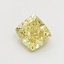 1.07 Ct. Fancy Intense  Yellow Cushion Lab Grown Diamond