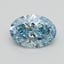 0.93 Ct. Fancy Intense Blue Oval Lab Grown Diamond