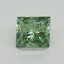 1.25 Ct. Fancy Vivid Pacific Green Princess Lab Grown Diamond