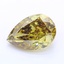 1.11 Ct. Fancy Gray Yellow Pear Lab Grown Diamond