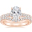 14K Rose Gold Sienna Diamond Ring (3/8 ct. tw.) with Luxe Flair Diamond Ring (1/3 ct. tw.)