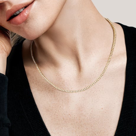 16 in. Perfect Four-Prong Lab Diamond Tennis Necklace (3 ct. tw.)