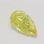 3.03 Ct. Fancy Vivid Yellow Pear Diamond