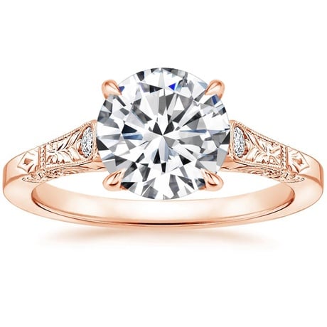 14K Rose Gold Valentina Diamond Ring