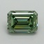 0.90 Ct. Fancy Vivid Pacific Green Emerald Lab Grown Diamond
