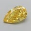 2.11 Ct. Fancy Vivid  Yellow Pear Lab Grown Diamond