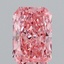 1.58 Ct. Fancy Vivid Pink Radiant Lab Grown Diamond