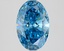 2.08 Ct. Fancy Vivid Blue Oval Lab Grown Diamond