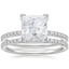 18KW Moissanite Ballad Diamond Bridal Set (1/3 ct. tw.), smalltop view