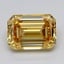 6.02 Ct. Fancy Intense  Yellow Emerald Lab Grown Diamond