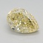 1.11 Ct. Fancy Intense Yellow Pear Lab Grown Diamond