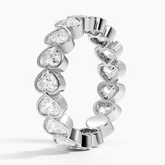 Heart Shaped Lab Diamond Bezel Ring