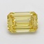 3.90 Ct. Fancy Intense Yellow Emerald Lab Grown Diamond
