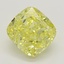 2.12 Ct. Fancy Vivid Yellow Cushion Diamond