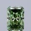 1.10 Ct. Fancy Vivid Green Radiant Lab Grown Diamond