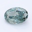 1.03 Ct. Fancy Deep Greenish Blue Oval Lab Grown Diamond