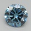 2.50 Ct. Fancy Vivid Blue Round Lab Grown Diamond