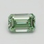 0.75 Ct. Fancy Intense Pacific Green Emerald Lab Grown Diamond