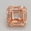 5.01 Ct. Fancy Intense Orangy Pink Asscher Lab Grown Diamond