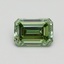 1.01 Ct. Fancy Intense Pacific Green Emerald Lab Grown Diamond