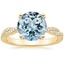 18K Yellow Gold Petite Luxe Twisted Vine Diamond Ring (1/4 ct. tw.), smalltop view
