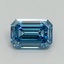 1.03 Ct. Fancy Vivid Blue Emerald Lab Grown Diamond