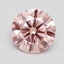 1.33 Ct. Fancy Intense Pink Round Lab Grown Diamond