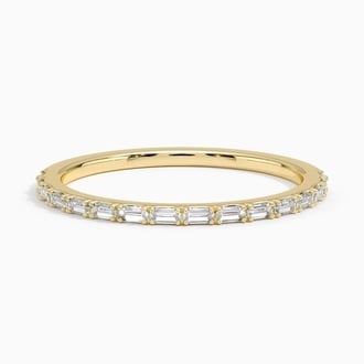 Delicate Gemma Baguette Diamond Ring (1/6 ct. tw.) in 18K Yellow Gold
