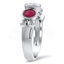 The Cornelia Ring, smalltop view on a hand