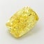 6.01 Ct. Fancy Vivid Yellow Cushion Lab Grown Diamond