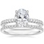 18K White Gold Bliss Diamond Ring with Ballad Diamond Ring (1/6 ct. tw.)