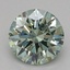 0.73 Ct. Fancy Vivid Green Round Lab Grown Diamond