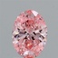1.55 Ct. Fancy Vivid Pink Oval Lab Grown Diamond
