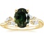 18K Yellow Gold Arden Diamond Ring, smalltop view