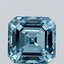 3.10 Ct. Fancy Vivid Blue Asscher Lab Grown Diamond