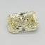 0.58 Ct. Fancy Yellow Radiant Lab Grown Diamond