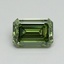 0.71 Ct. Fancy Vivid Green Emerald Lab Grown Diamond