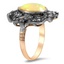 The Aurea Ring, smalltop view on a hand
