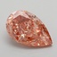 4.33 Ct. Fancy  Brown Pear Lab Grown Diamond