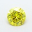 1.09 Ct. Fancy Vivid  Yellow Round Lab Grown Diamond
