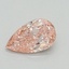 0.52 Ct. Fancy Vivid Pink Pear Lab Grown Diamond