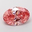 2.00 Ct. Fancy Vivid Pink Oval Lab Grown Diamond