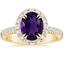 18K Yellow Gold Sienna Halo Three-Quarter Coverage Diamond Ring (3/4 ct. tw.), smalltop view