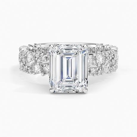Unique Snow Inspired Diamond Ring