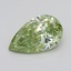 0.70 Ct. Fancy Vivid  Green Pear Lab Grown Diamond