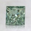 1.71 Ct. Fancy Vivid Pacific Green Princess Lab Grown Diamond
