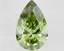 11.04 Ct. Fancy Vivid Green Pear Lab Grown Diamond