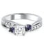 Custom Purple Sapphire Engagement Ring